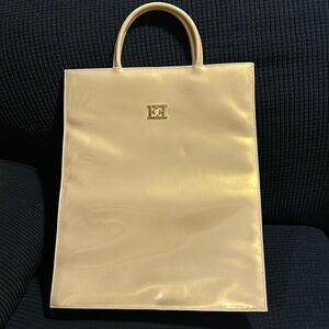 ESCADA BEAUTE  Patent Leather Yellow Gold Pre-loved